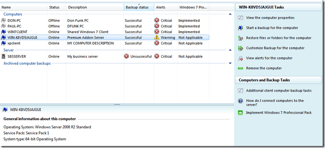 SBS Essentials Dashboard