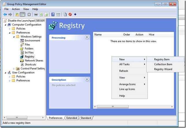 7.Registry Item