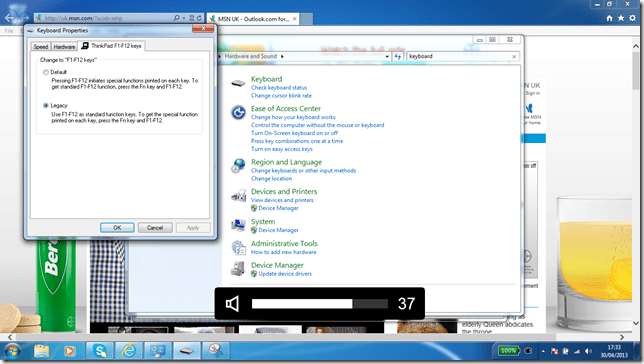 function key working