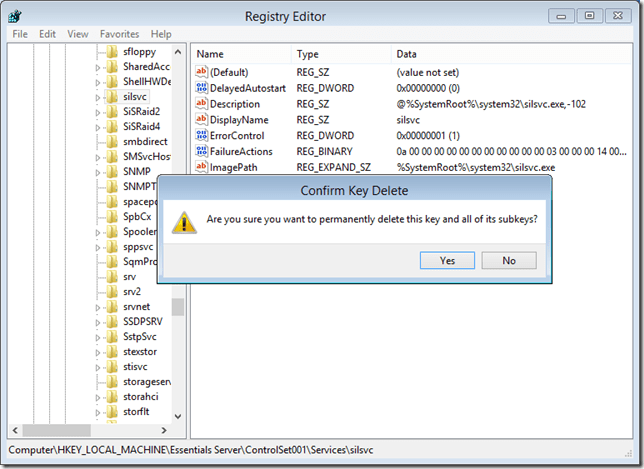 Advanced Installation Repair Options Screen Browse Hive System Registry Delete