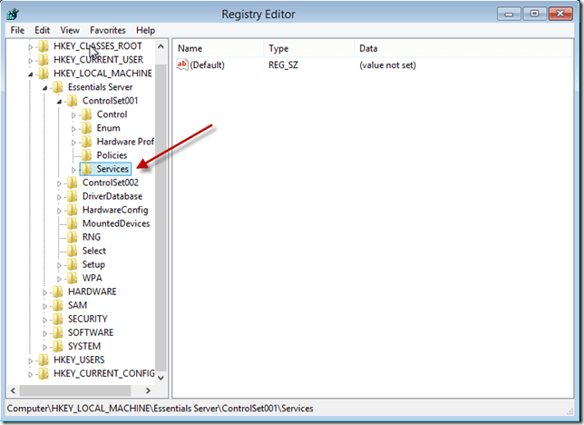 Advanced Installation Repair Options Screen Browse Hive System Registry Services