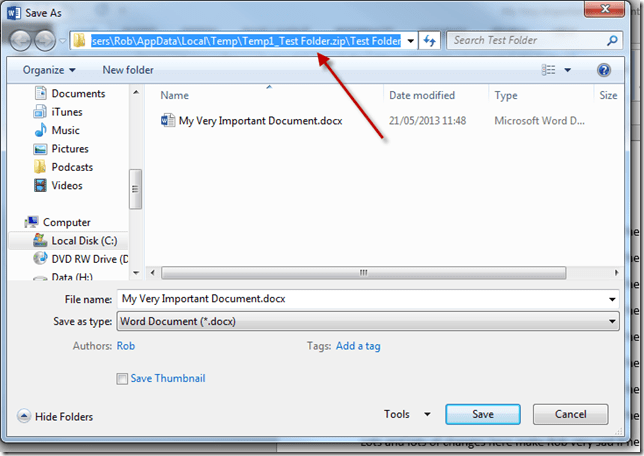 temp zip folder file path 2
