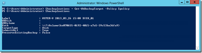 Get-WBBackupLocations