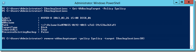 Rewmove-WBBackupLocations