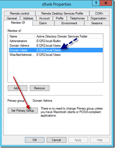 User Group Membership Change Primary Group
