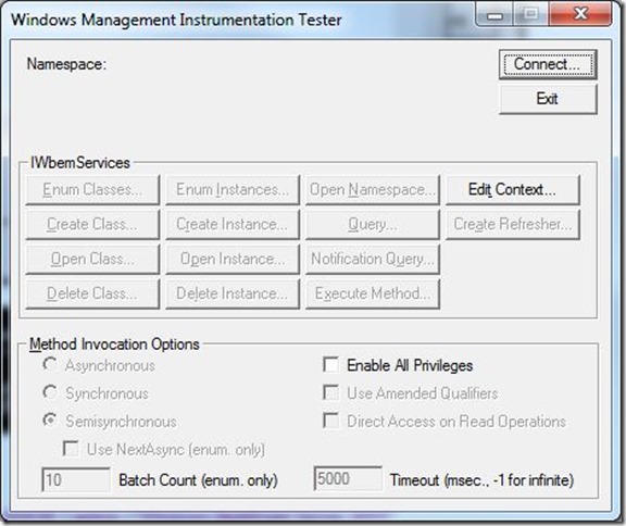 WBEMTest