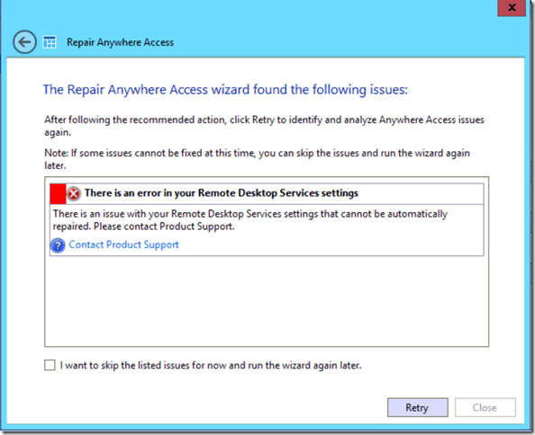 Repair Anywhere Access