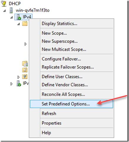 Set Predefined Options 1
