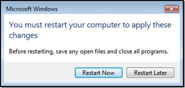 Restart your Computer