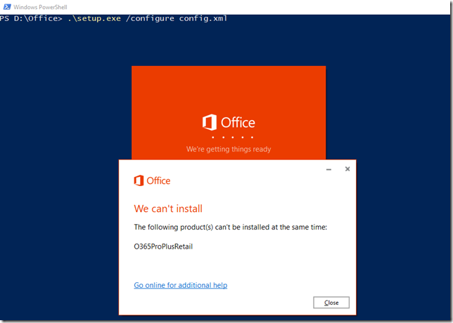 Office 365 Product Install